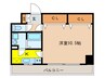 コンフォート松軒 1Kの間取り