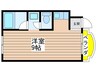 ヴァンベール植田 1Rの間取り