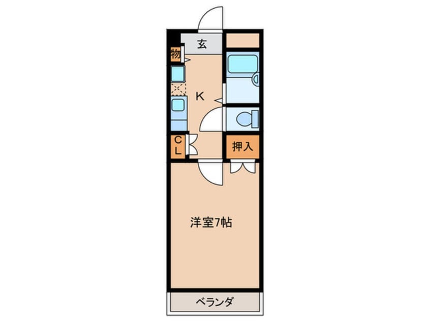 間取図 パレス三宝