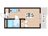 フォレスト石田町 1Rの間取り