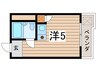フォレスト石田町 1Rの間取り