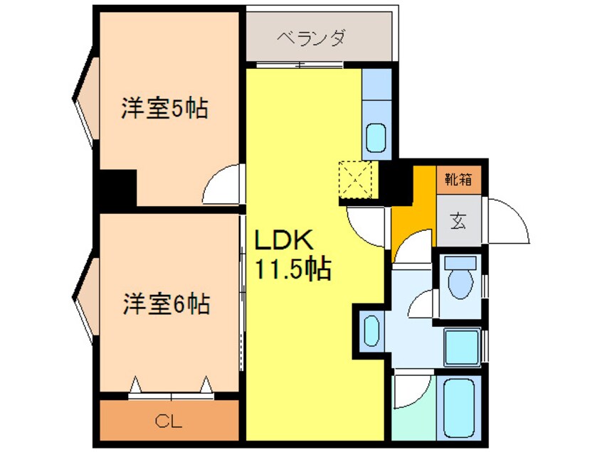 間取図 レジデンス岩島