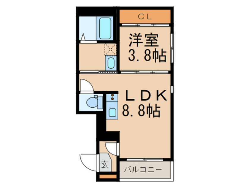 間取図 ル・ケレス八番町