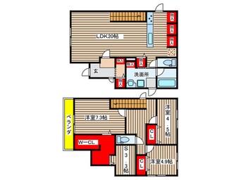 間取図 前後町仙人塚戸建