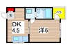 ドエル千種 1DKの間取り