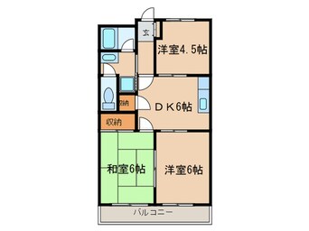 間取図 グリーンパレス塩倉