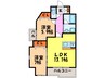 ＶＥＲＤＥ　ＣＵＥＳＴＡ覚王山 2LDKの間取り