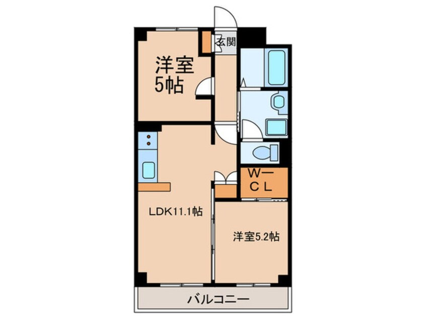間取図 ハイツナギサ