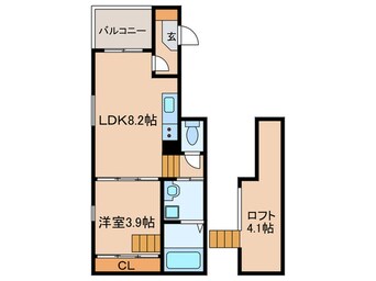 間取図 メゾンオーブ八田