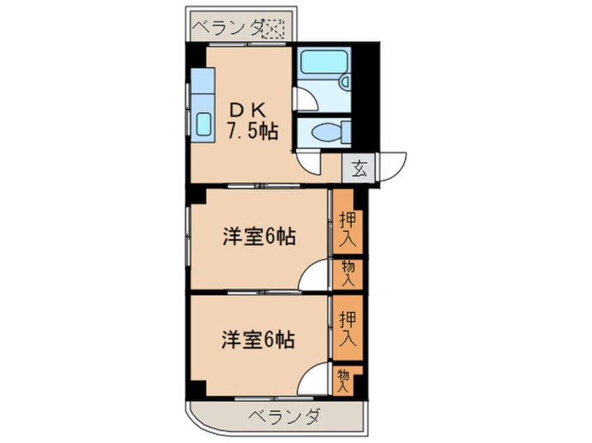 間取図 シャト－池花