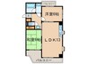 シャト－池花 2LDKの間取り