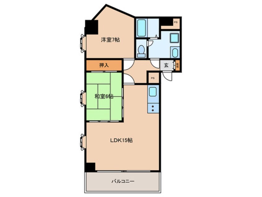 間取図 ニューコーポ千種橋(309)