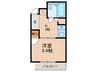 山金ハイツ 1Kの間取り