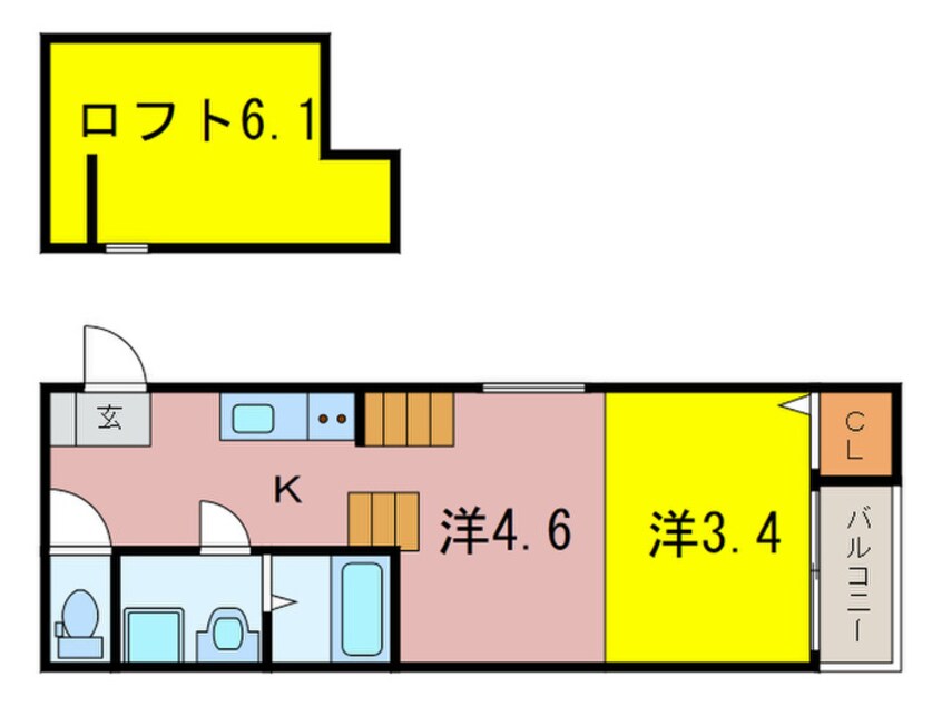 間取図 ハーモニーテラス二番Ⅳ