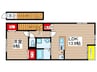 瑞穂ヶ丘ビリーブ館 1LDKの間取り