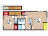 瑞穂ヶ丘ビリーブ館 1LDKの間取り