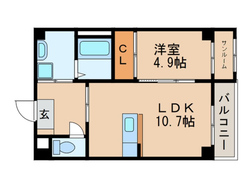 間取図 ベリアス　レイン