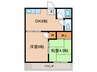 サンシャルム 2DKの間取り