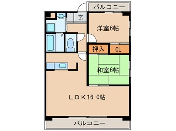 間取図 サンパティ－ク