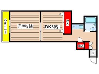 間取図 ダイアパレス豊田山之手（101）