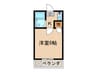 Libellula瓢箪山 1Kの間取り