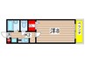 アンプル－ルリ－ブルＫ 1Kの間取り