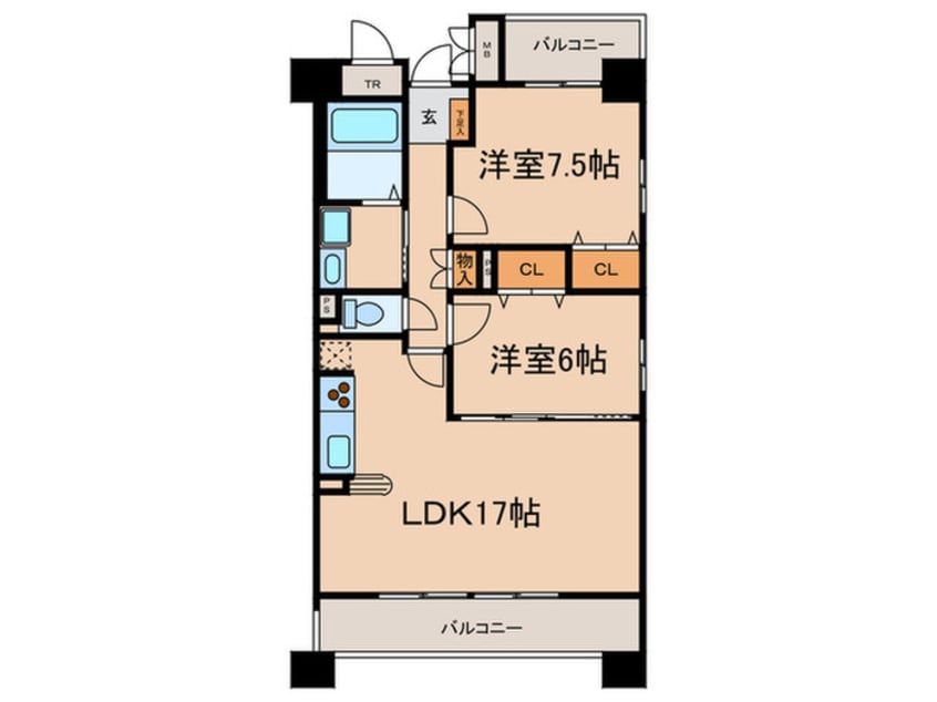 間取図 グラン・アベニュ－名駅南