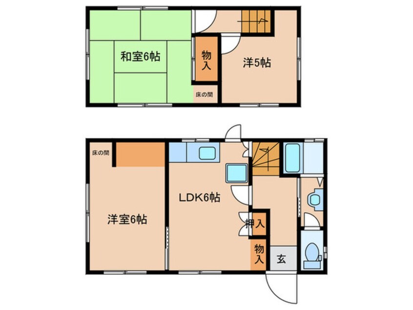 間取図 玉ノ井戸建