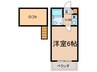 メゾン　ブランシェⅡ 1Kの間取り