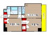 ランドハウス泉 2LDKの間取り
