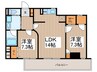 ランドハウス泉 2LDKの間取り