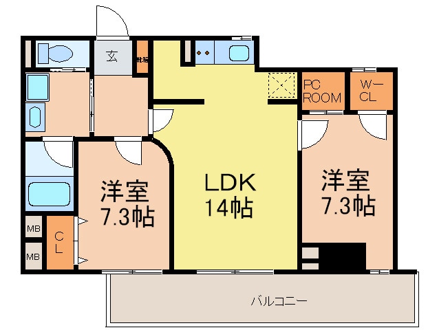 間取り図 ランドハウス泉