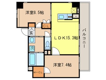 間取図 ランドハウス泉