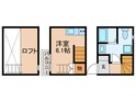 アースクエイク上条A棟の間取図
