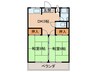 谷口ビル 2DKの間取り