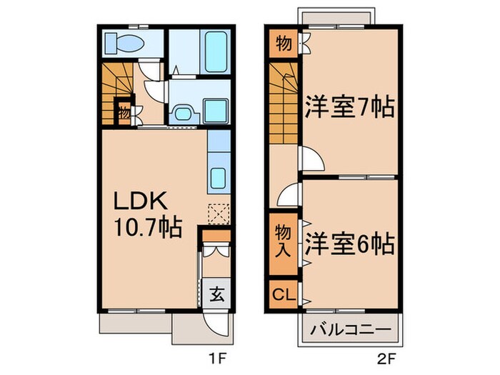 間取り図 La･Vegiebulle竹の山