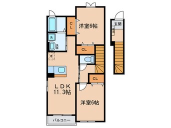 間取図 トロワ　ブリランⅡ