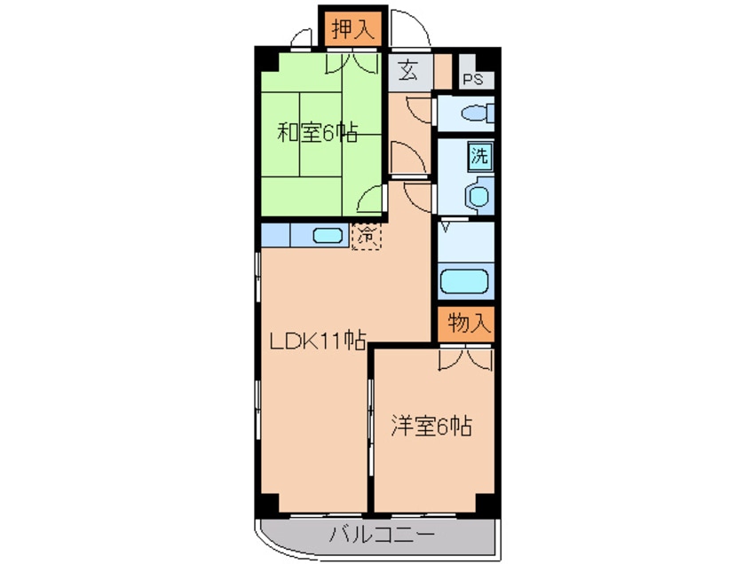 間取図 レジデンス安藤２