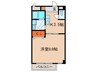 クレールi 1Kの間取り