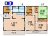 宝が丘貸家 3LDKの間取り