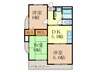 ベルドミール葵２１ 3DKの間取り