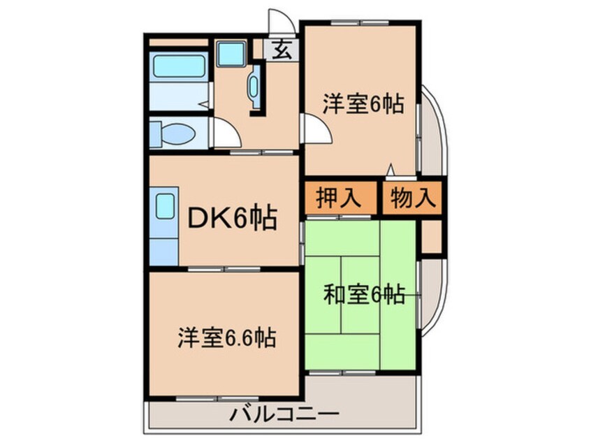 間取図 ベルドミール葵２１