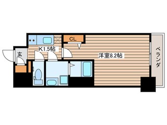 間取図 ｴｽﾘｰﾄﾞ新栄ﾌﾟﾗｲﾑ（310）