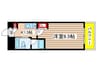 八事ガーデンヒルズ 1Kの間取り