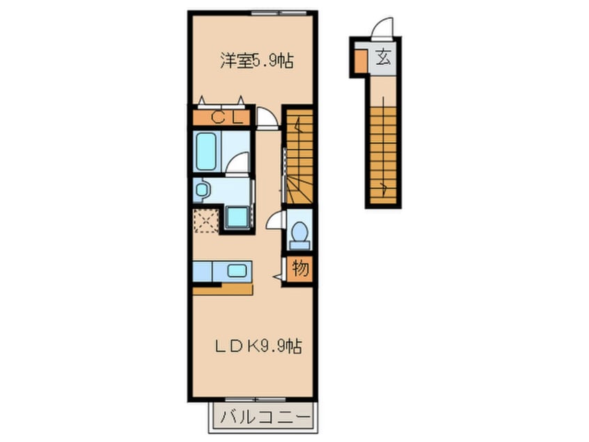 間取図 エトワ－ルＭＡＲＵＮＯ