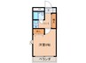 ベ－ルフォ－レ高峯 1Kの間取り