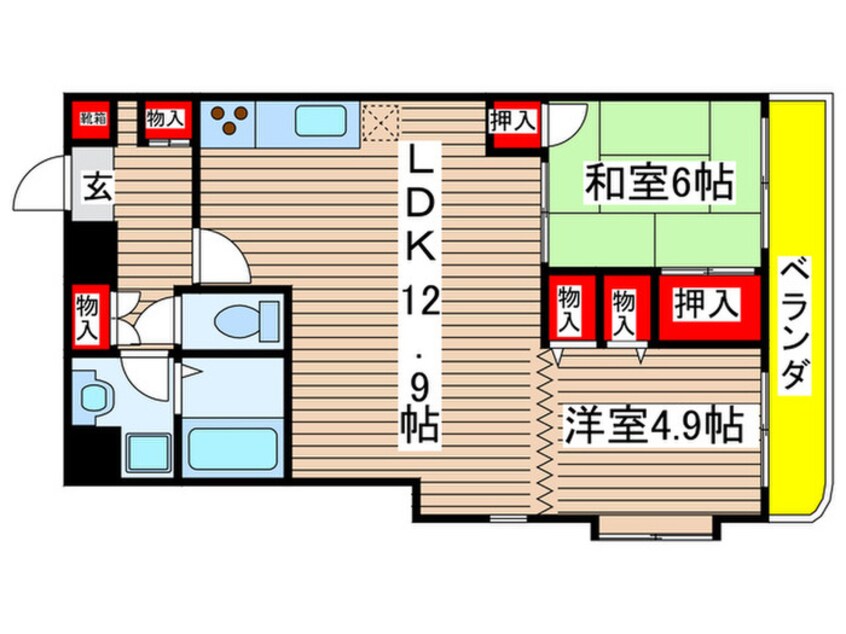 間取図 エミネンス石川橋