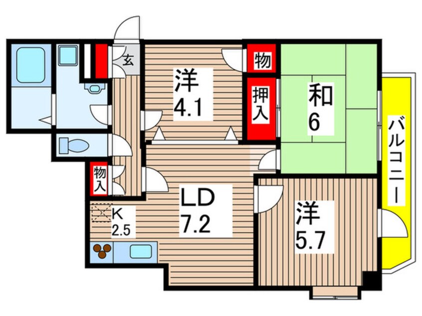 間取図 エミネンス石川橋