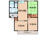 コ－ポラスサカイⅠ 3DKの間取り