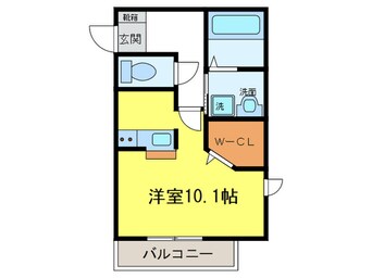 間取図 クレ－ル高畑